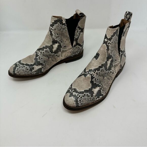 Lucky Brand Snake 8.5 black booties Chelsea style size 6.5 - Picture 7 of 8